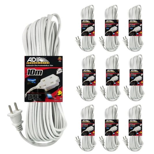 Extensión para Electrodomésticos 10 mts Adir Caja 10 Pz - Flash Sales