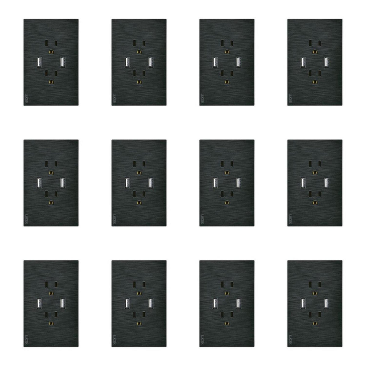 Placa Con 2 Contactos Y 2 Entradas USB Lucek FlatPack 12 - Flash Sales